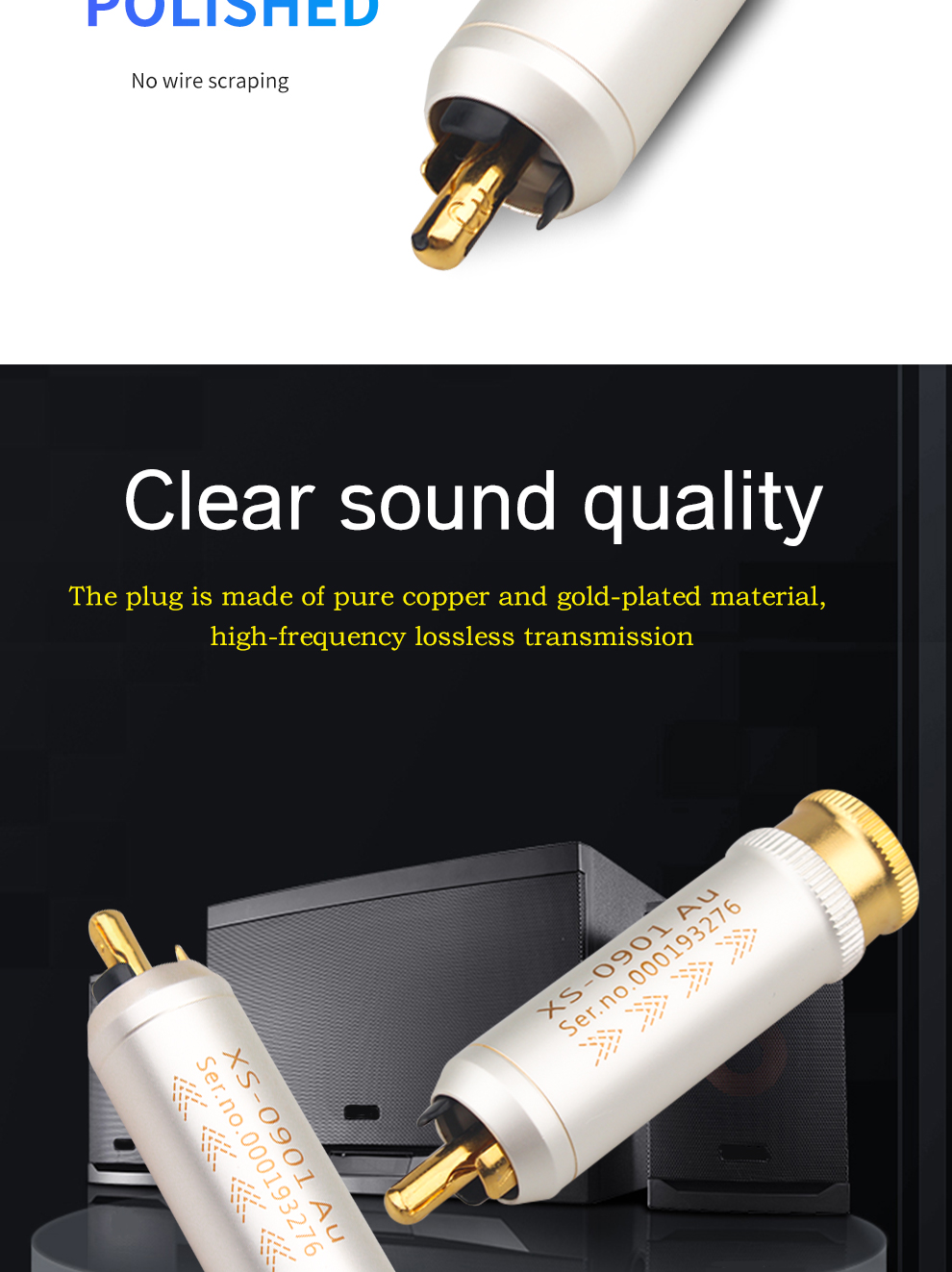 4pcs8pcs16pcs-Xangsane-red-copper-shell-gold-plated-RCA-audio-plug-power-amplifier-hifi-audio-and-video-connection-plug-3256801373766593