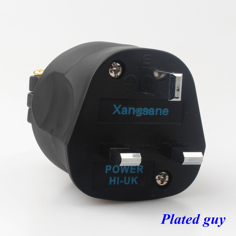 XangSane-HI-UK-British-standard-gold-plated-plated-guy-fever-power-cord-plug-hifi-audio-cable-plug-13A-250V-2255800357582364