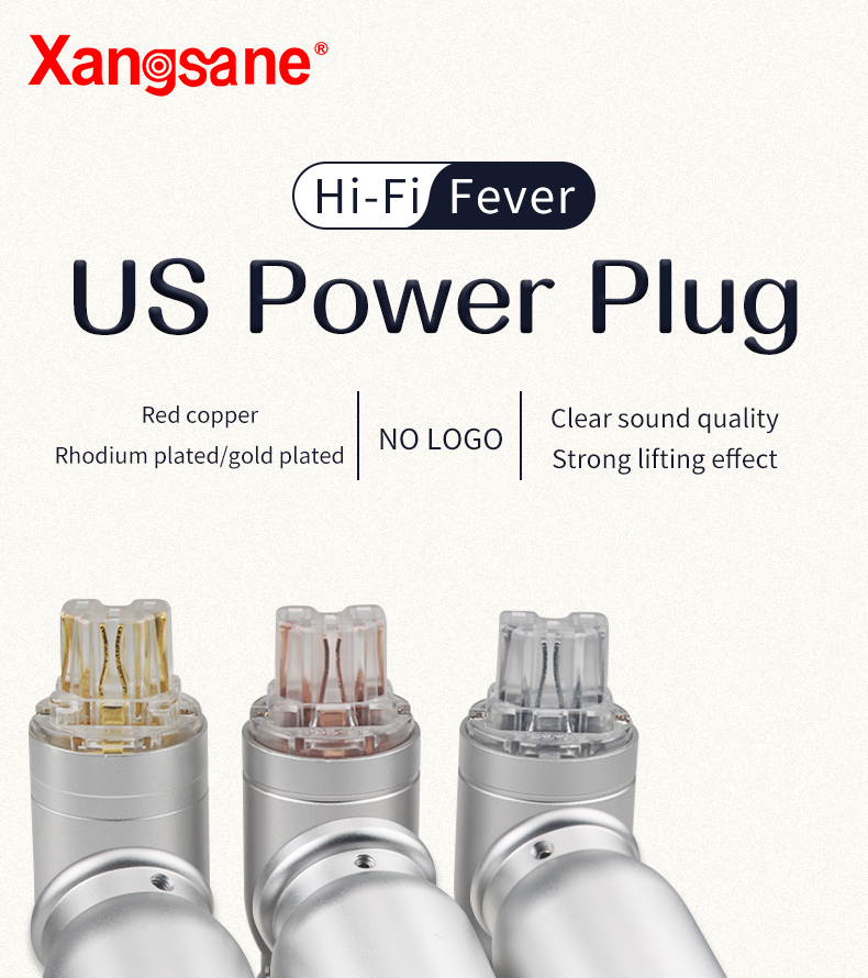 Xangsane-1-set-of-aluminum-alloy-shell-red-copper-US-insert-core-rhodium-platedgold-plated-power-plug-diy-power-cable-plug-3256801852012689