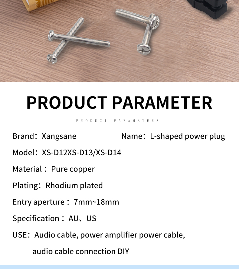 Xangsane-A-set-of-elbow-type-90pure-copper-rhodium-plated-AUUS-power-plug-power-amplifier-audio-line-plug-connector-3256802115145432