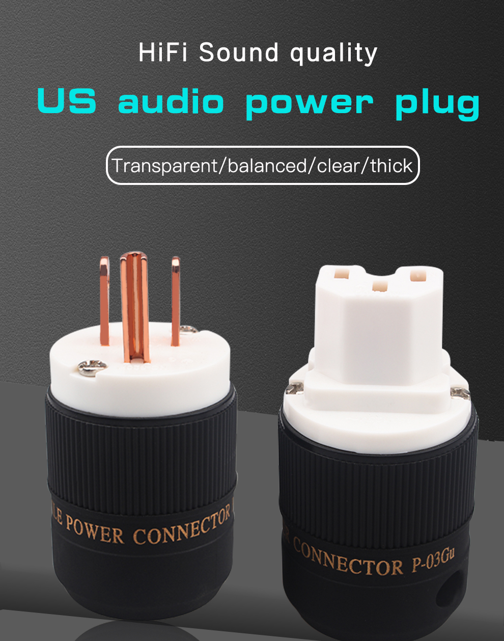 Xangsane-P-03Cu-pure-red-copper-US-powere-plug-set-of-HiFi-audio-power-cable-connector-accessories-power-amplifier-tube-plug-2255800735645267