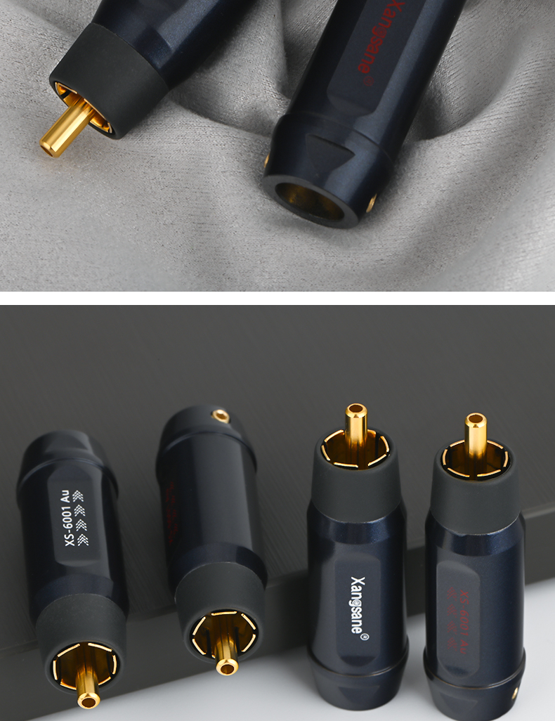 Xangsane-XS-6001Au-4pcs-8pcs-pure-copper-gold-plated-RCA-audio-hifi-plug-amplifier-connector-welding-rca-diy-speaker-plug-3256803403690225