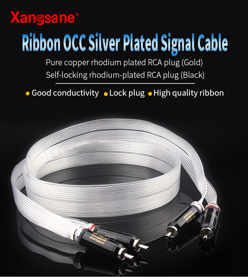 Xangsane-audiophile-ribbon-OCC-silver-plated-audio-hifi-rca-cable-signal-cable-2rca-to-2rca-lotus-plug-cable-2-plug-versions-2255800964192257