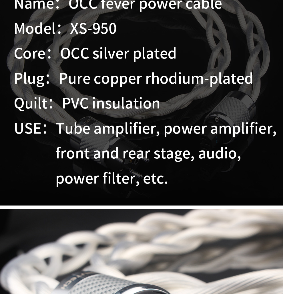 Xangsane-fever-grade-HIFI-audio-AUEUUS-power-cable-5N-OCC-silver-plated-amplifier-amplifier-speaker-upgrade-cable-3256801398102190