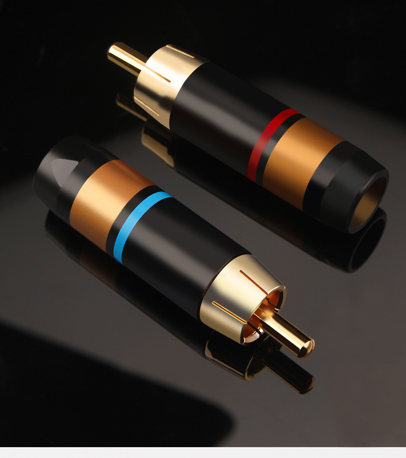 Xangsane-new-XS-R08-4pcs8pcs-pure-copper-gold-plated-RCA-lotus-plug-coaxial-cable-signal-cable-to-power-amplifier-accessories-3256802528490959