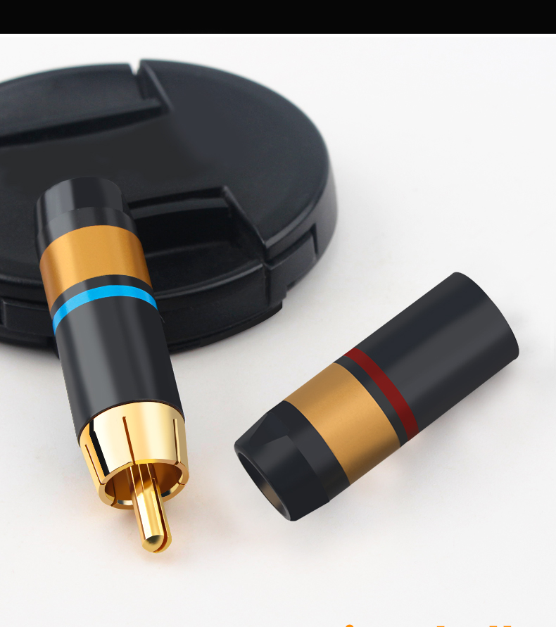 Xangsane-new-XS-R08-4pcs8pcs-pure-copper-gold-plated-RCA-lotus-plug-coaxial-cable-signal-cable-to-power-amplifier-accessories-3256802528490959