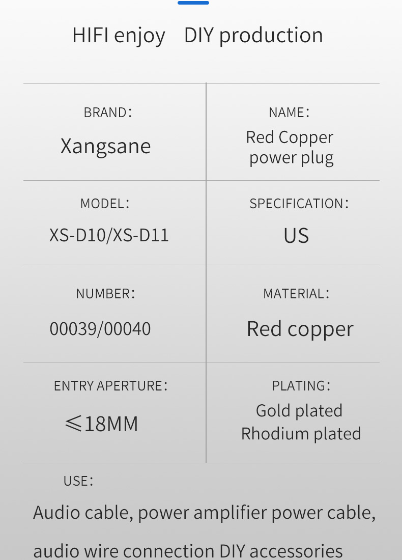 Xangsane-set-of-HiFi-audio-15A-pure-copper-rhodium-plated-US-power-plug-Fever-power-cord-plug-in-audio-line-7mm-18mm-3256802068507828