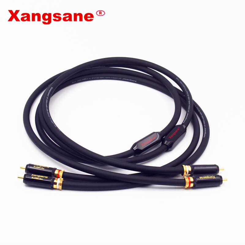 Xangsane-sp-5008Cu-High-performance-OCC-rca-to-rca-cable-hifi-conductor-HIFI-audio-cable-2RCA-male-to-male-audio-cable-2255800250025570