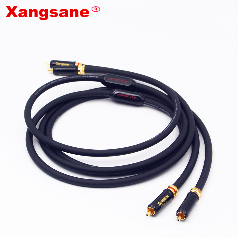 Xangsane-sp-5008Cu-High-performance-OCC-rca-to-rca-cable-hifi-conductor-HIFI-audio-cable-2RCA-male-to-male-audio-cable-2255800250025570