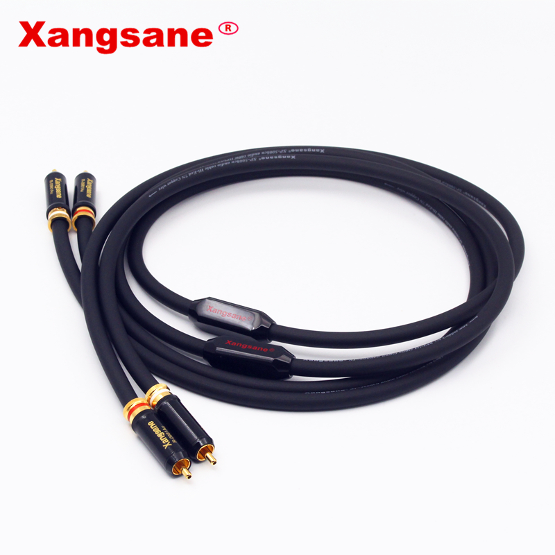 Xangsane-sp-5008Cu-High-performance-OCC-rca-to-rca-cable-hifi-conductor-HIFI-audio-cable-2RCA-male-to-male-audio-cable-2255800250025570