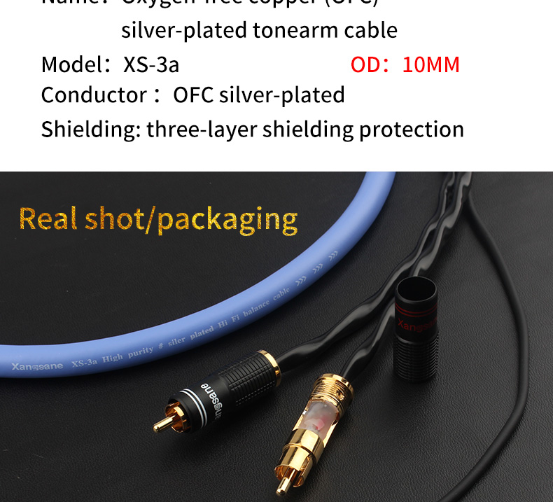 Xangsane-three-layer-shielded-OCC-silver-plated-vinyl-LP-tonearm-signal-hifi-rca-cable-record-audio-cable-phonograph-ground-wire-3256802129016754