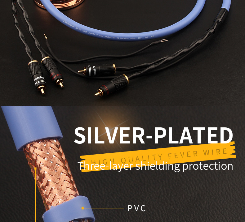 Xangsane-three-layer-shielded-OCC-silver-plated-vinyl-LP-tonearm-signal-hifi-rca-cable-record-audio-cable-phonograph-ground-wire-3256802129016754